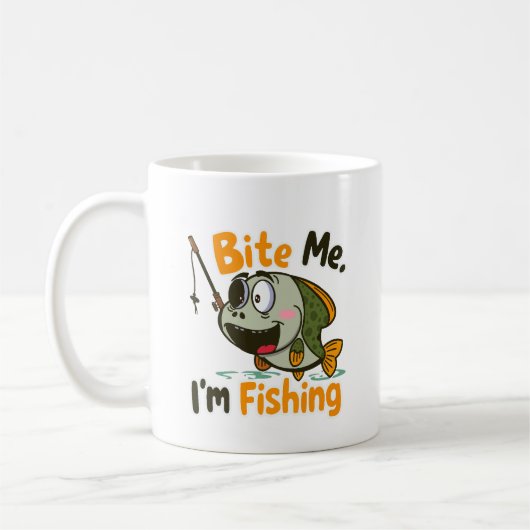 Beiß mich, ich fische kaffeetasse (Links)