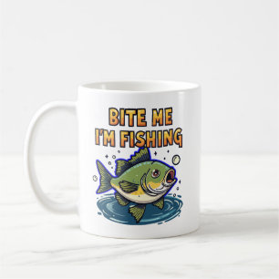Beiß mich, ich fische kaffeetasse