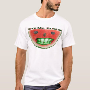 Beiß Mich Wassermelone T-Shirt