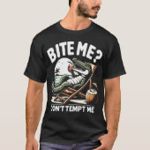 Beiß mir? Don't Tempt Croc T-Shirt (Vorderseite)