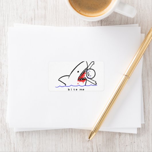 beißen adressaufkleber (Insitu)