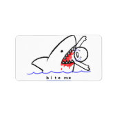 beißen adressaufkleber (Vorne)