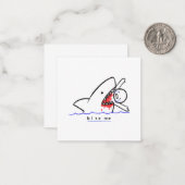 beißen mitteilungskarte (Vorderseite/Rückseite Beispiel)