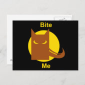 beißen postkarte (Vorne/Hinten)