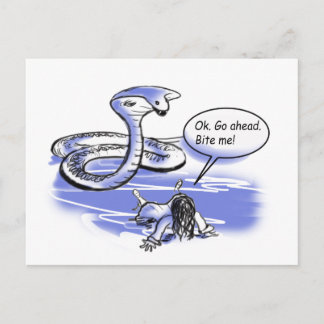 beißen postkarte