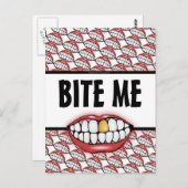 beißen postkarte (Vorne/Hinten)