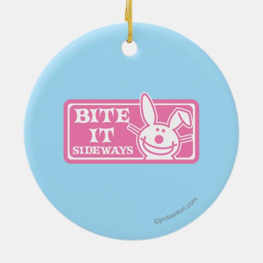 Beißen Sie es seitlich Keramikornament (Hinten)