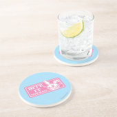 Beißen Sie es seitlich Sandstein Untersetzer (Seite)