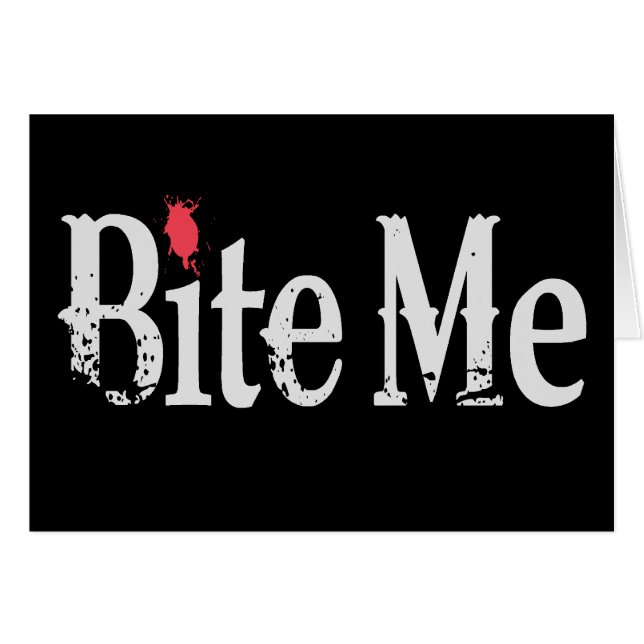 Beißen Sie mich (Blut) (Vorderseite (Horizontal))
