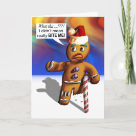 Beißen Sie mich Feiertagskarte