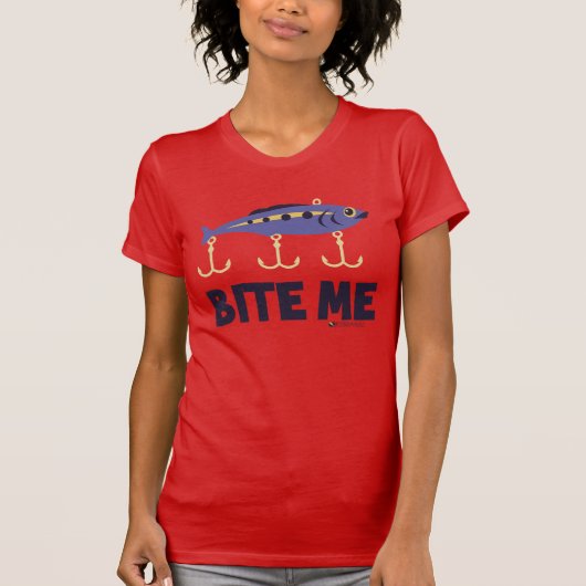 BEISSEN SIE MICH FISCHEN-T - SHIRT (Vorderseite)
