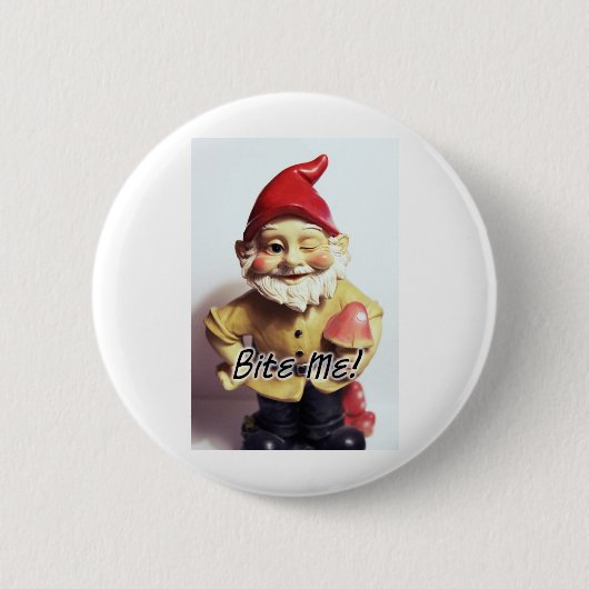 Beißen Sie mich Gnome Button (Vorderseite)