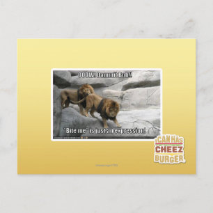 Beißen Sie mich ist gerade ein Ausdruck! Postkarte
