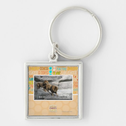 Beißen Sie mich ist gerade ein Ausdruck! Schlüsselanhänger (Vorne)