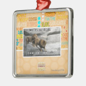 Beißen Sie mich ist gerade ein Ausdruck! Silbernes Ornament (Links)