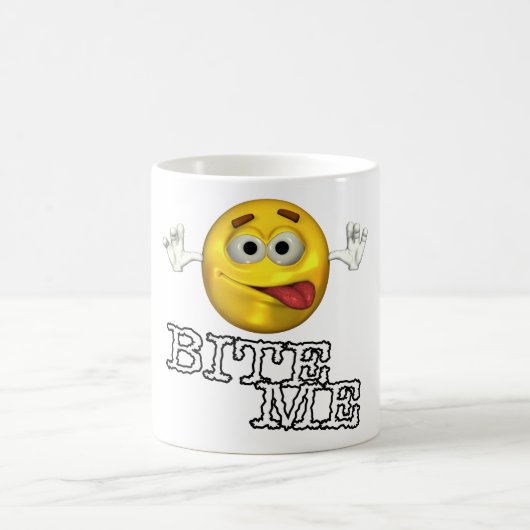 Beißen Sie mich! Kaffeetasse (Mittel)