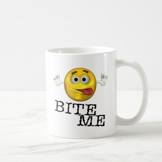 Beißen Sie mich! Kaffeetasse (Rechts)