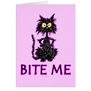 Beißen Sie mich! Katzen-Geschenk-Entwürfe