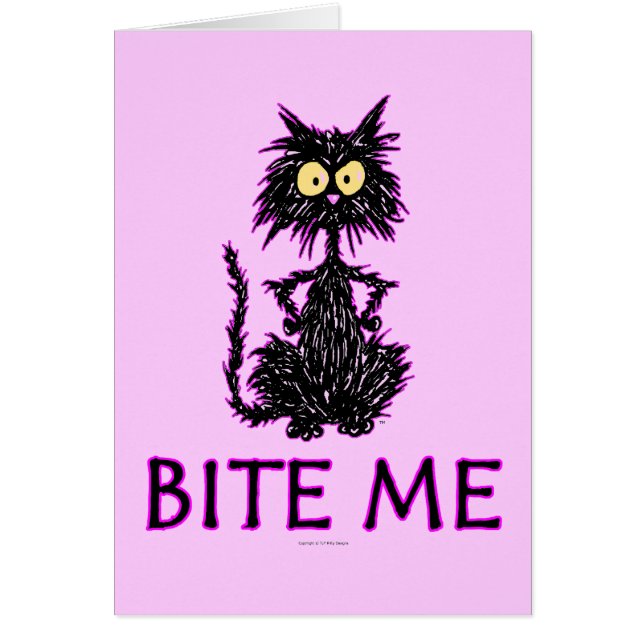 Beißen Sie mich! Katzen-Geschenk-Entwürfe (Vorne)
