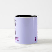 Beißen Sie mich! Katzen-Geschenk-Entwürfe Zweifarbige Tasse (Mittel)