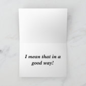 Beißen Sie mich Lebkuchen-Mann Feiertagskarte (Innenseite)