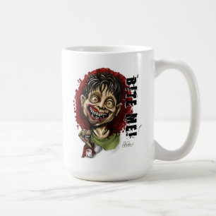 Beißen Sie mich Zombie-Junge und Schildkröte Kaffeetasse
