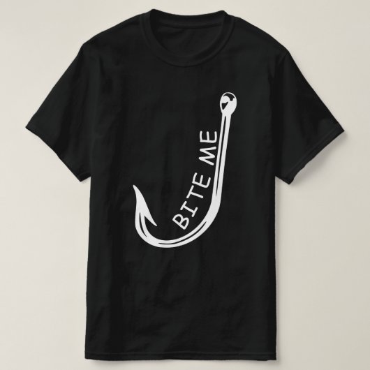 Beißen Sie mir Fischhecht T-Shirt (Design vorne)