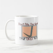 Beißen Sie nicht die diese Hand ROHRE YA Kaffeetasse (Links)