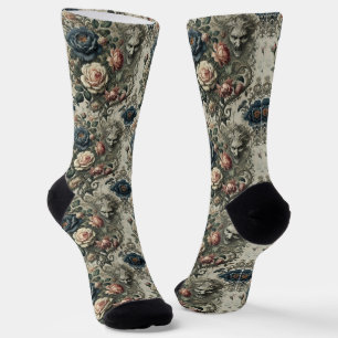 Beißende Bemerkungen – gothischer viktorianischer Socken