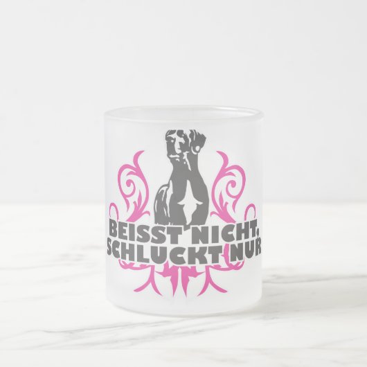 beisst nicht, schluckt nur mattglastasse (Mittel)