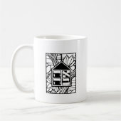 Beit Ahaversary Schwarzweiss-Tasse Kaffeetasse (Links)