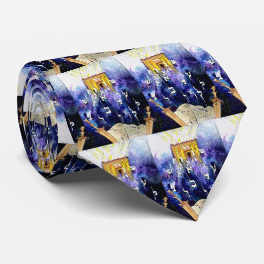 Beit Hamikdash Krawatte (Gerollt)