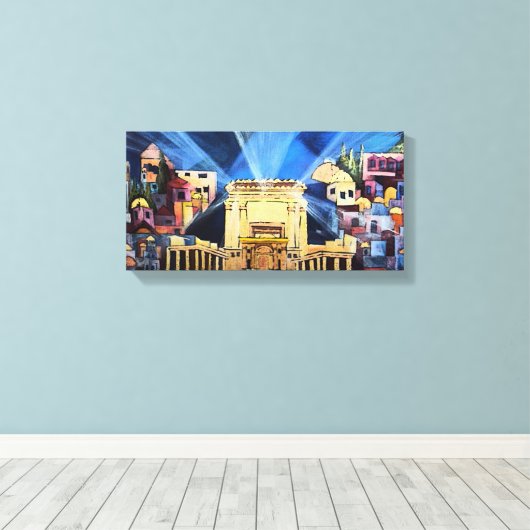 Beit Hamikdash Leinwanddruck (Insitu (Holzboden))