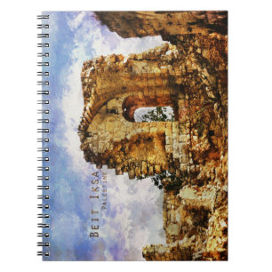 Beit Iksa Palestine Notizbuch Vintage gestaltet Notizblock