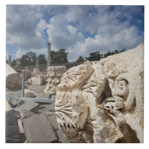 Beit She-an-Nationalpark, Ruinen aus römischer Zei Fliese