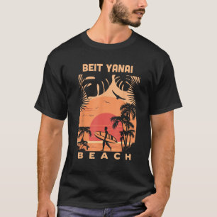 Beit Yanai Beach Sonnenuntergang Sommerurlaub Vint T-Shirt