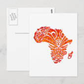 BEITRAG NACH AFRIKA POSTKARTE (Vorne/Hinten)