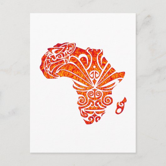 BEITRAG NACH AFRIKA POSTKARTE (Vorderseite)