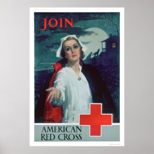 Beitritt zum Amerikanischen Roten Kreuz (US00307) Poster