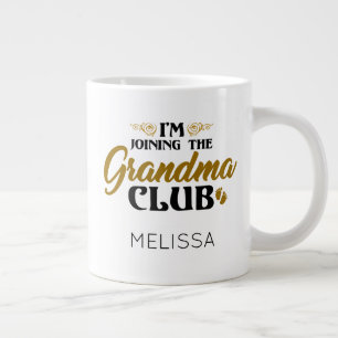 Beitritt zum Oma-Club Baby-Enthüllung Personalisie Jumbo-Tasse