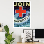 Beitritt zum Roten Kreuz - Lebensersparnis (US0029 Poster (Heimbüro)