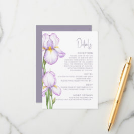 Beiwerk-Kartendetails für die Hochzeit.  Begleitkarte