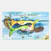 Beizheber Rechteckiger Aufkleber (Vorderseite)