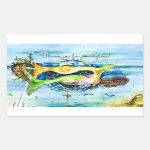 Beizheber Rechteckiger Aufkleber