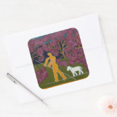 Bejagung im Fluss Avon 2011 Quadratischer Aufkleber (Umschlag)