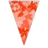 Bejagung in hellen Orangen und tiefroten Blätter Wimpelkette (Dritte Fahne)