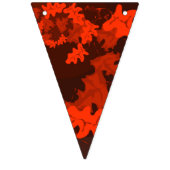 Bejagung in hellen Orangen und tiefroten Blätter Wimpelkette (Zweite Fahne)