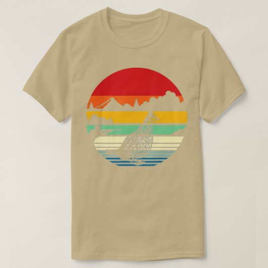 Bejagung von Ruffed Grouse bird- Retro wolkenfreie T-Shirt (Design vorne)