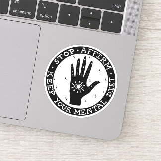 Bejahen und Manifestation Aufkleber