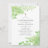 Bejahung der Aquarellpflanze Einladung (Vorderseite)